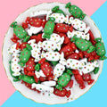Christmas Candy Resin Flatback Cabochon for Diy Cream Glue Phone case Hairpin Accessories Decoration