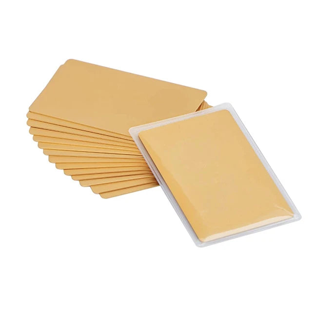 Blank Metal Business Cards 86 X 54 X 0.45mm Anodized Gold Aluminum Metal Business Cards