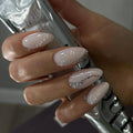 Supplier French Almond Press on Nail Stickers Medium Stiletto Fake False Nails Full Cover Nail Artificial for Ladies