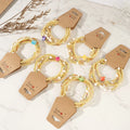 Go2boho 5pcs Summer Bohemian Fashion Jewelry Sets Delicate Gold Plated Banle Bracelets for Women Coloful Glass Beads Party Gifts