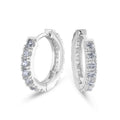 Classic Jewelry S925 Sterling Silver   Moissanite Earrings   Pull Through Earrings Silver