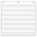 Classroom Monthly Calendar Pocket Chart for 2.75x2.75 Cards White Fabric School Supplies Must-Have Homeschool Organizer