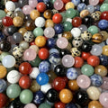 12mm Natural Mini Engraved Crystal Beads Non-Porous Semi-Precious Gemstone for DIY Jewelry Carved Stone Crafts