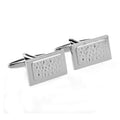 Wholesale Custom Business Suit Cufflinks Silver Irregular Pattern Fashion Accessory for Wedding Tuxedo Gift for Mens Shirt