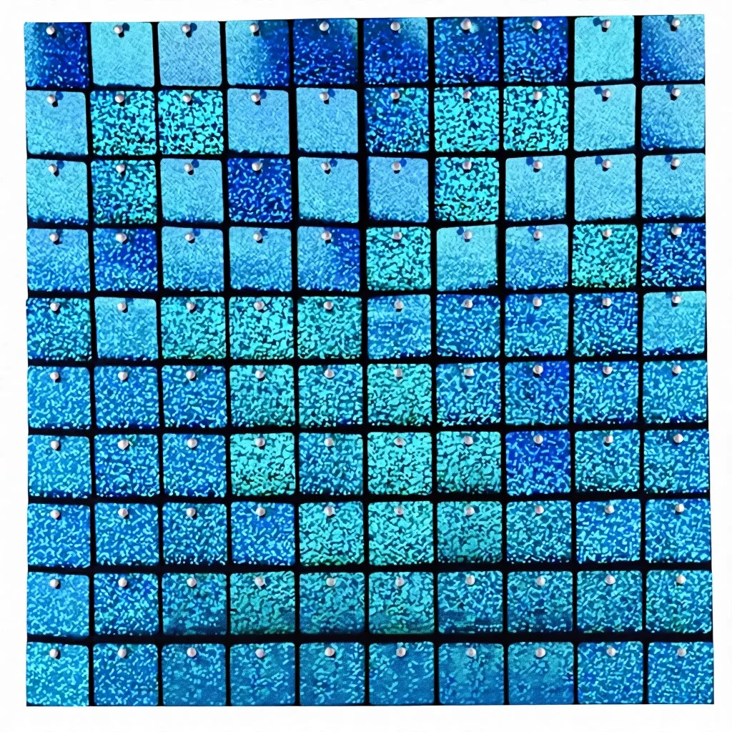 Vivid Air Flect Shimmer Sparkling Anti-UV Protection Portable Lightweight Movable Sequin Decorative Wall Panel Outdoor Use Made