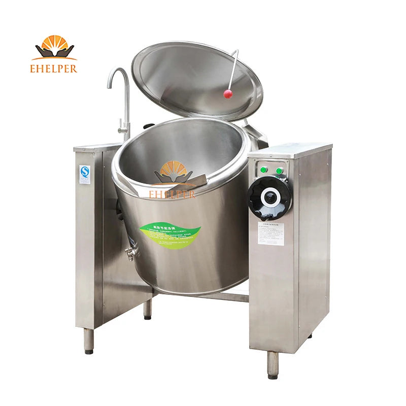 Electric Gas Tilting Kettle Boiling Pan for Commercial Kitchen for Industrial Kitchen and Canteen Food Preparation MegaBDM