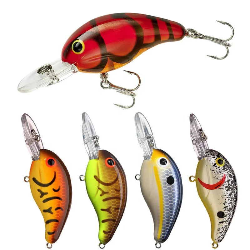 43mm 5g Mini Crankbaits Fishing Lure Bait Minnow Wobbler Pike Hard Baits Topwater Trout Crankbait