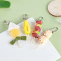 New PVC Soft Plastic Simulation Food Key Chain Food Model Cute Pendant Wholesale