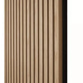 DIY 21mm Natural Walnut and Oak Acoustic Slat Wood Wall Panels for Home
