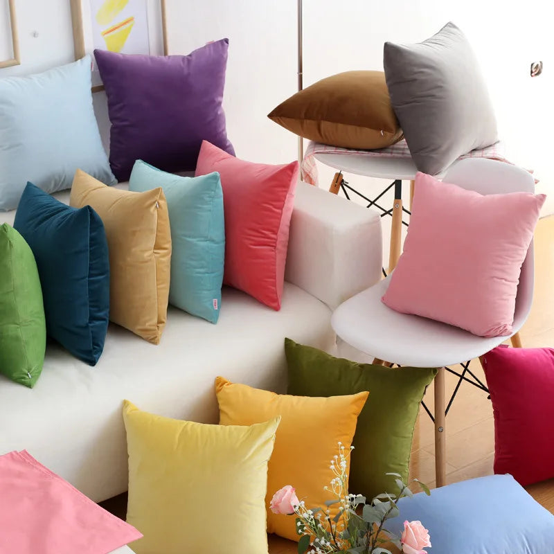 Funda Cojin Fundas De Cojines Housse De Coussin Cousin Pillowcase Throw Pillow Case Cover Velvet Pillow Luxury Cushion Cover