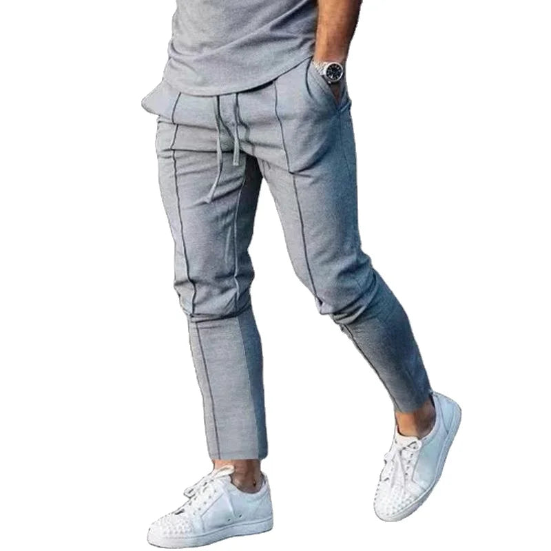 Customized Men Premium Sweetpant With Elastic  Plus Size Men's Jogger Pants Trousers Solid Tapered Gym Track Pant