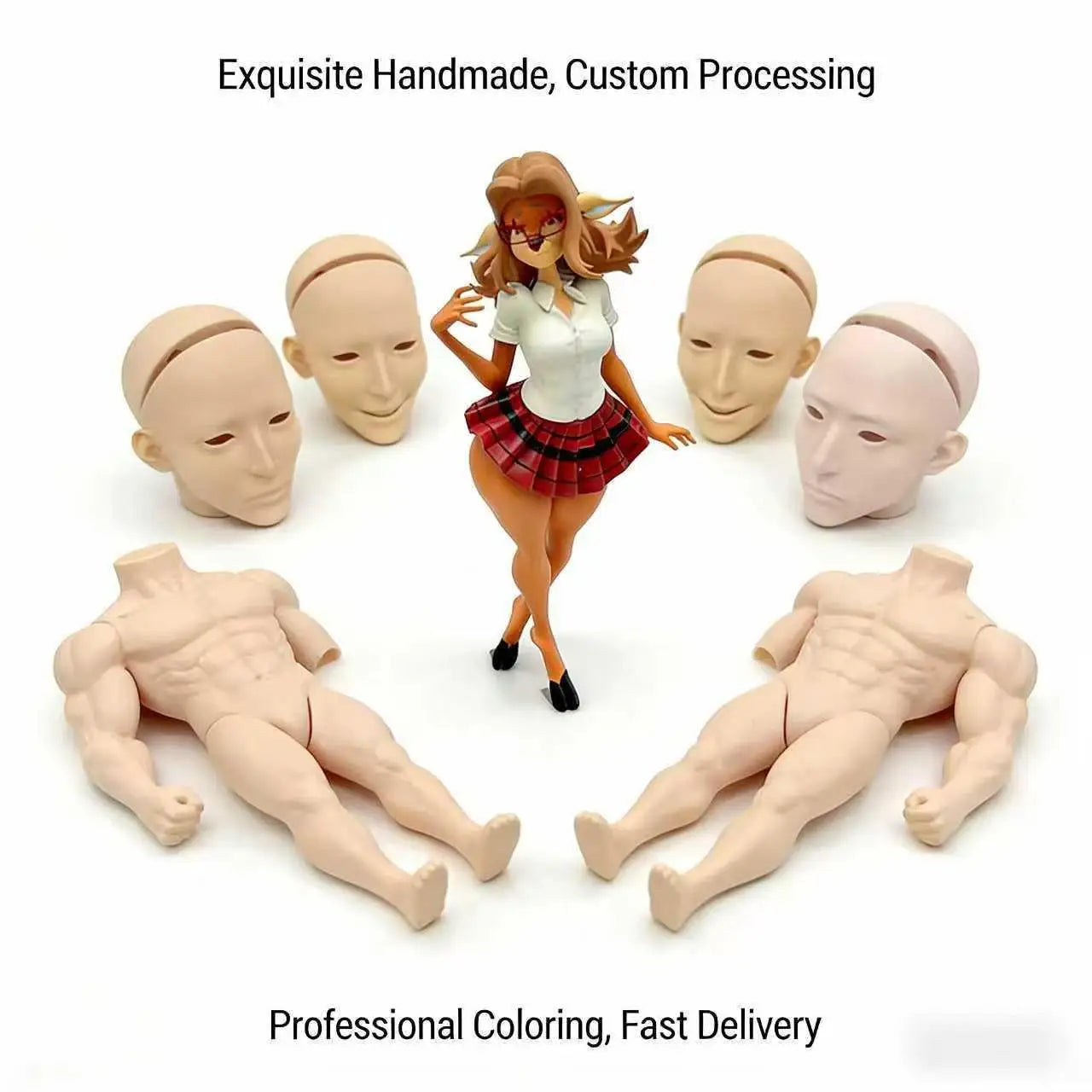 OEM Manufacture Customized Figure Rapid Prototypes Making Vacuum Casting Service for Plastic Toys