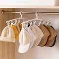 8 Pcs Multiple Pant Stackable Hangers Saving Space Folding Extendable Travel Clothes Hanger Premium Velvet Hangers