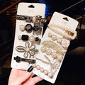 Wholesale Retro Rhinestone Pearl Hair Clip for Girls Hair Accessories Design Crystal Pearl Hair Pin Set for Women