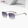 Titanium Brand Designer Vintage Metal Men Sun Glasses UV400 Mens Sunglasses Square Luxury Design Shades Gafas De Sol