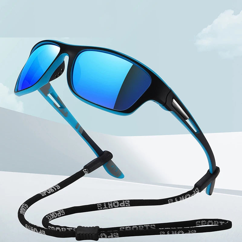 2025 Custom Logo Square Sunglasses Men Polariaed Sunglasses Driver Metal Square Male Sport Glasses