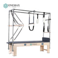 ONEMAX Adjustable Pilates Reformer Maple Wood Cadillac Model Eco-Friendly Equipment Machine Shaper Bed for Studios Use Custom