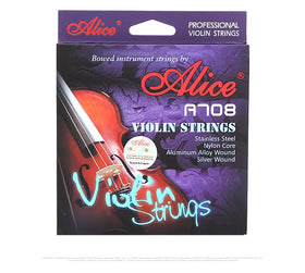 China Supplier Recommend Alice A708 Violin Strings Violin Parts 4/4 1/41/2 Violin Strings Sets