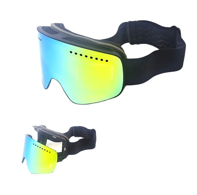 Hot Selling Custom Winter UV400 Protective Anti Fog Ski Goggles Magnetic Snow with Plastic Frame