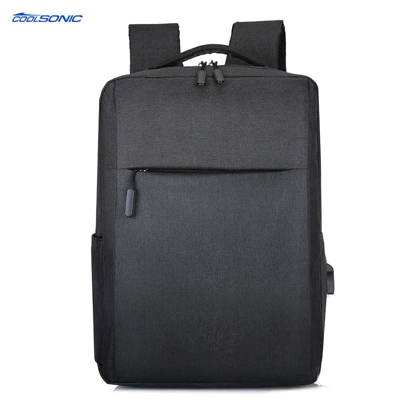 Custom Business Shockproof Polyester Laptop Backpack Factory for Sale School Bag 15.6 Inch Men Usb Charging Laptop Backpack