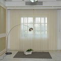 Vertical Blinds Modern Custom Window Motorized Wavy Vertical Curtain  Vertical Pattern  Blind for French Window