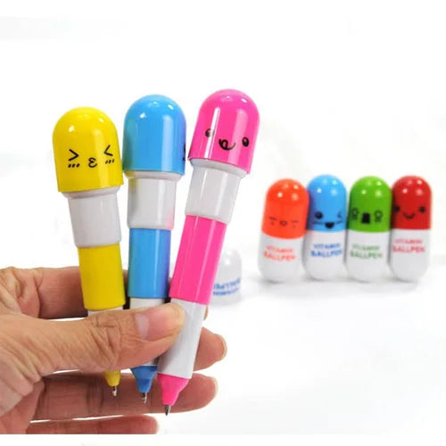 Creative Capsule Ball Point Pens Ballpoint Pen Cute Ball Pen School Office Korea Stationery Supplies