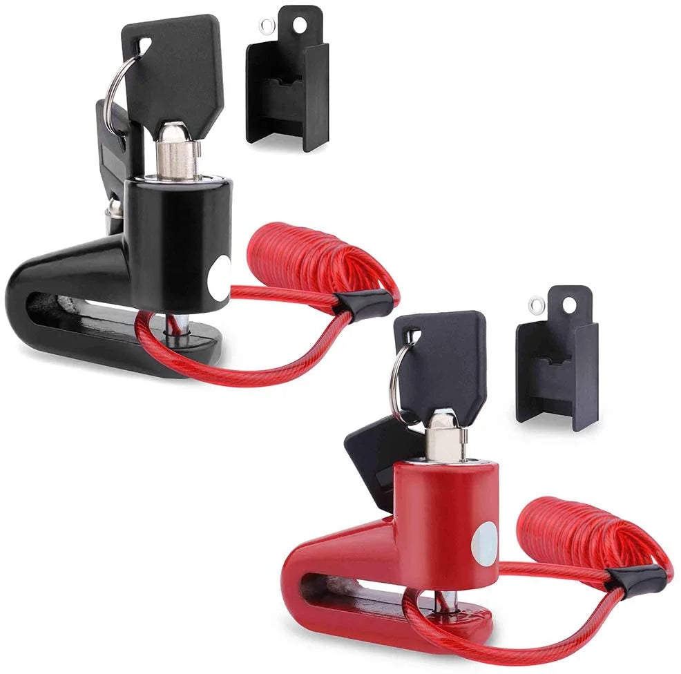 Superbsail Mijia M365 ES Electric Scooter Locker Anti-Theft Steel Wire Lock Disc Brakes Wheels Accessory