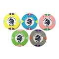 Low Moq Custom Casino Ceramic Poker Chips Set 39mm Chips 10g From Professional Poker Chips Factory for Funny Game
