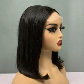 5*5 Lace Glueless Hair VendorsVietnamese Raw Hair Double Drawn Bone Straight WigNature Color Super Double Drawn Wig