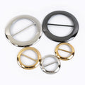 Meetee BF775 Top Grade Alloy Circle Scarf Buckle Fashionable Belt Skirt Lady's T-shirt Knot Buckle