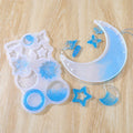 Epoxy Resin Wind Chime Mold Moon Star Ornament Silicone Mold for Wall Decoration