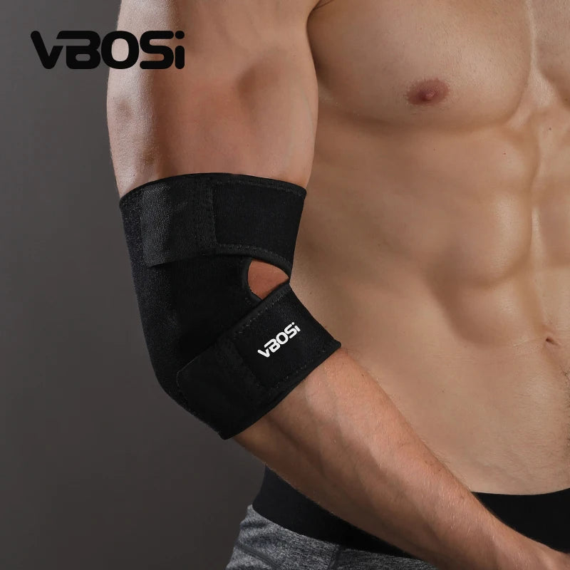 VBOSI Source Factory Arthritis Tendonitis Relief One Size Fits Most Neoprene Elbow Support Arm Wrap Strap 1 Pack