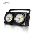 AICPOSE Professional Stage Lighting 200W Warm White COB LED Blinder Light 2 Eyes Led Audience Blinder Light