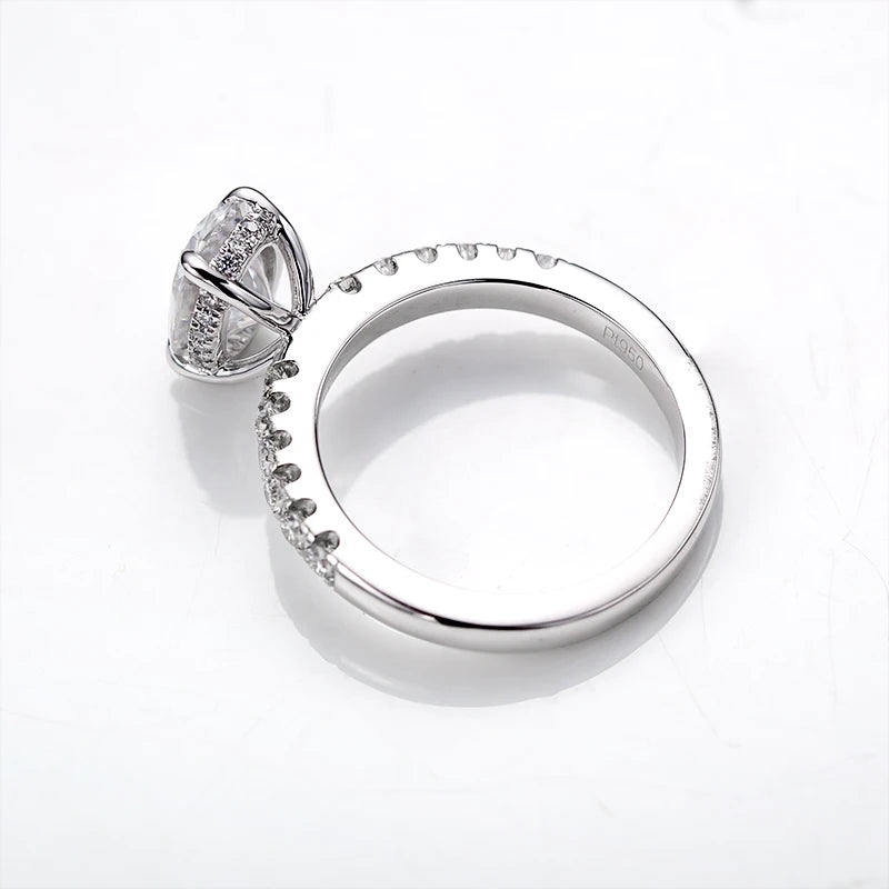 Gemstones Jewelry Ring for Wedding Reddit HOTFine Jewelry Oval Engagement Rings Gold Plated 925 Sterling Silver Moissanite Rings