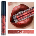 Personality Matte Lipstick Non-stick Cup Non-fading Metallic Nude Color Earthy Bronze Lip Gloss