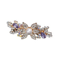 Korean Rhinestone Pearl Hair Clip Women Crystal Bow Hair Accessories Rhinestone Top Clip Spring Hair Clip
