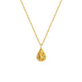 Marka Authorized Water Drop Shaped Clavicle Necklace French Niche Design Feeling Stainless Steel Material Pendant Necklaces