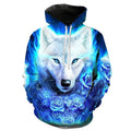 Fitspi Wolf Hoodies Men Women Children 3d Printed Sweatshirts Boy Girl Kids Pullover Tracksuits Animal Streetwear Pullover Coat