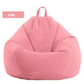 Bulbous Ribbed Bean Bag Lazy Sofa Chairs for Living Room Furniture with Portable Handle and Amorphic Ergonomic Seat