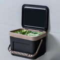 6.5L Small Premium Plastic Reach Standard Kitchen Waste Bin Countertop Compost Bin