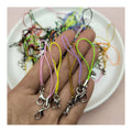 Colorful Lanyard Lariat Strap Cords Lobster Clasp Rope Key Chains Hooks Mobile Set Charms Keyring Bag Accessories Key Ring