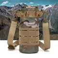 Travel Drawstring Water Bottle Pouches Tactical Water Bottle Holder Nylon Bottle Sleeve Carriers Bag Hydrations Carriers