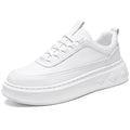 Autumn Spring Breathable White Sports Board Shoes Thick Sole Little White Mesh Lining Versatile Fashion Trend for Summer Winter