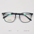 YT 24013 B Titanium Square Glasses Frame Unisex Lightweight Morten Korean Screwless Daily Wear Eyeglasses