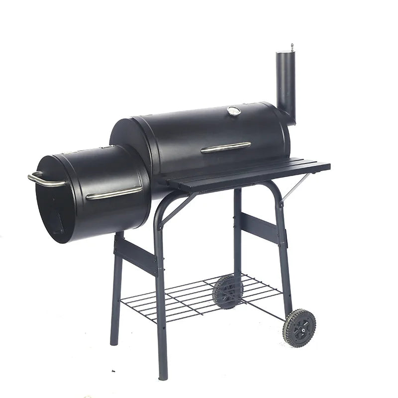 Easy Installation Large Grill Outdoor Yard Charcoal Oven Chimney Oil Drum Stove Braised Baked Patio Oven