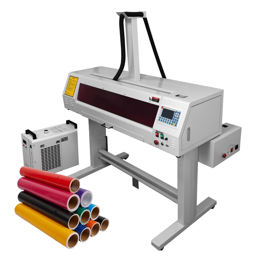 Super RF CO2 Laser Label Cutting Machine for Paper Stone Rubber MDF Leather and Wood Supports PLT Graphic Format