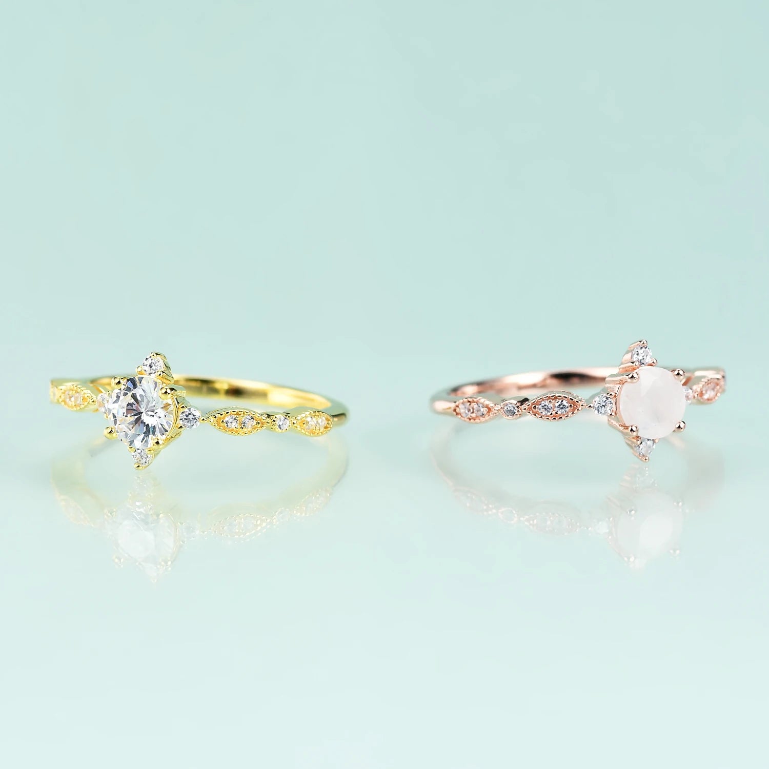 OL0967 Abiding Jewelry 2024 Morden Style Custom Design 5mm Gemstone Jewellery Manufacturer 925 Silver Ring