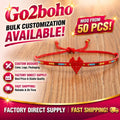 Go2boho Heart Bracelet Girls Gift Jewelry Summer Travel Miyuki Red Beads Classic Handmade Anniversary String Bracelets