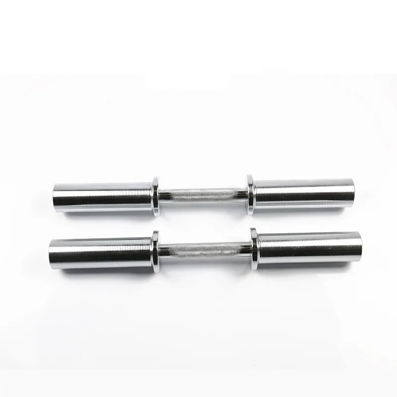 Wholesale Customized Logo Silver Steel Barbell Bar 220cm Adjustable Weight Dumbbell Bar for Home Use Eco-friendly Integrated Gym