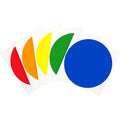 Custom Large Dot PVC Adhesive Sticker Personalized Printed Coloured Labels Supermarket Grocery Exhibition Promotion Packaging